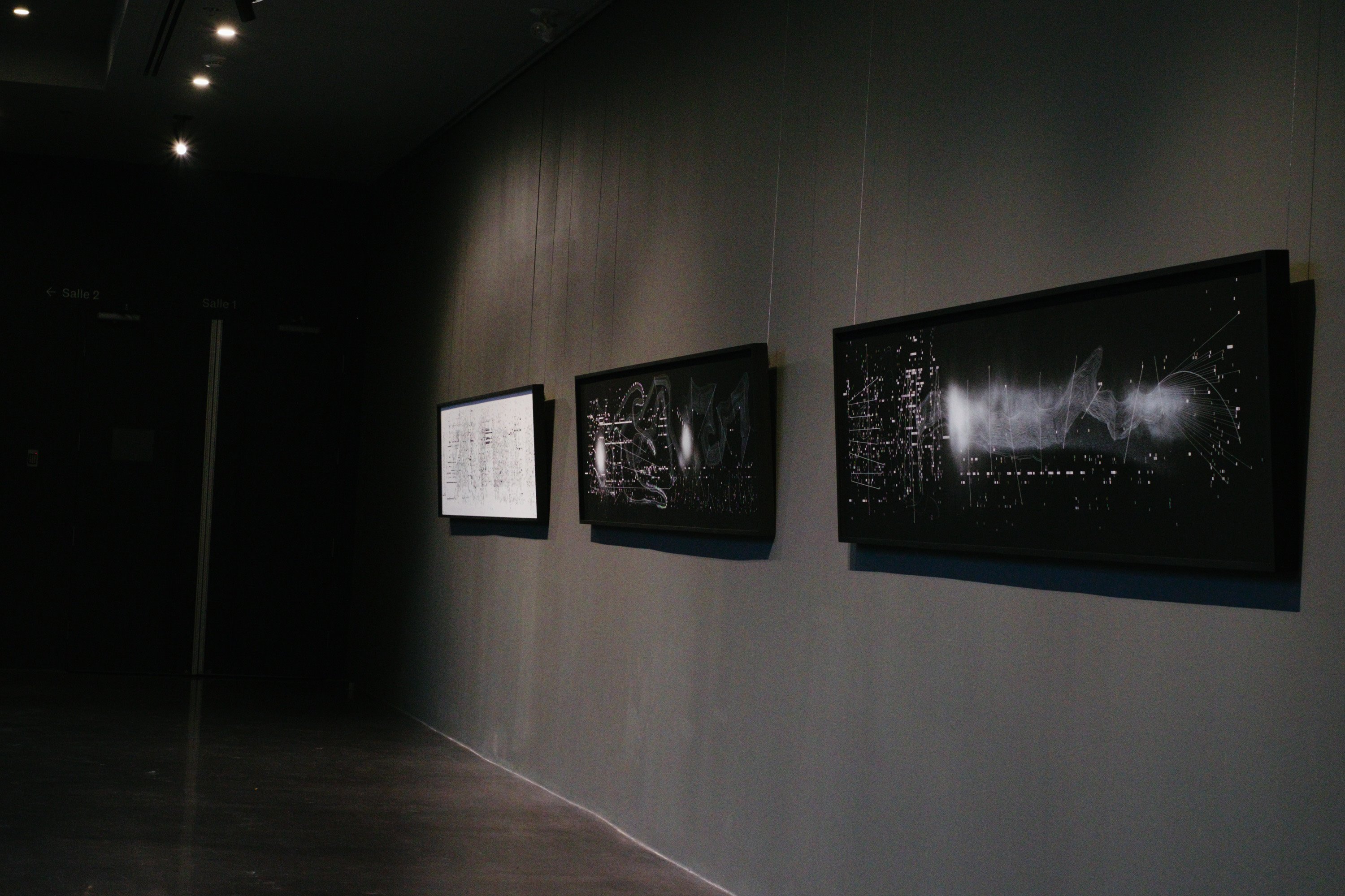 Cartographies sonores - Félix-Antoine Morin - art exhibition - graphic score - graphic notation